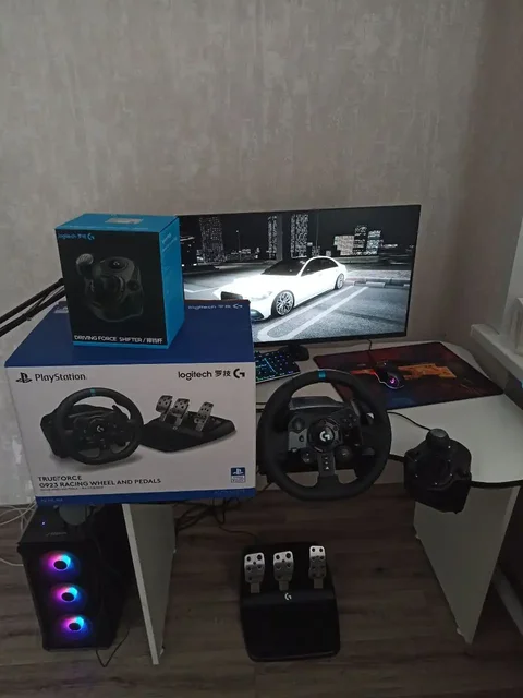 Продам игровой руль Logitech G923 Trueforce с КПП - Электроника в Уфа