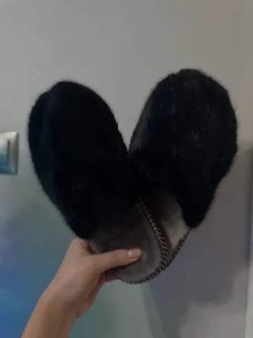 Домашние тапочки из натурального меха норка с мутоном - Одежда в Уфа