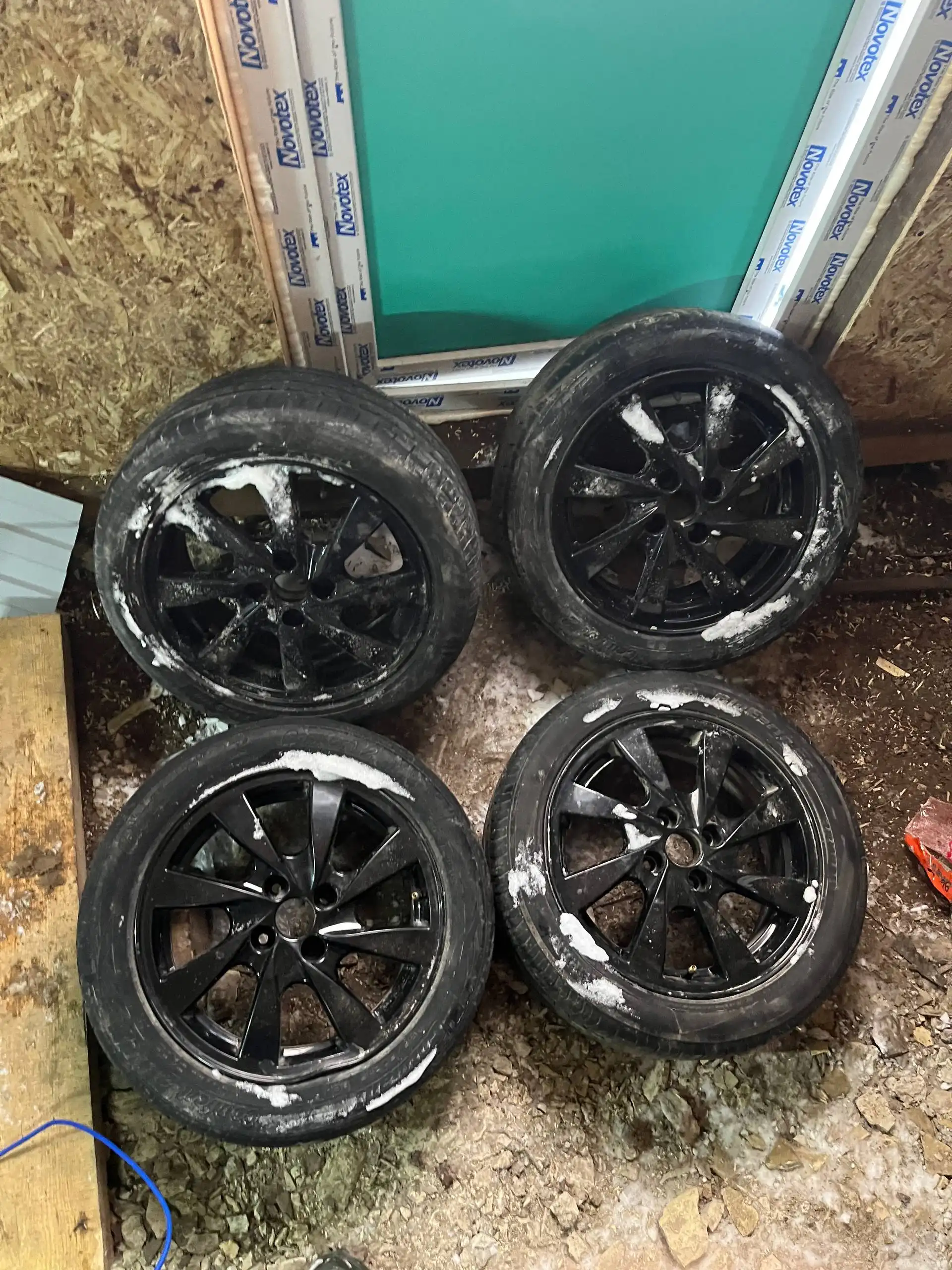 Колеса на литых дисках Black Edition на Приору