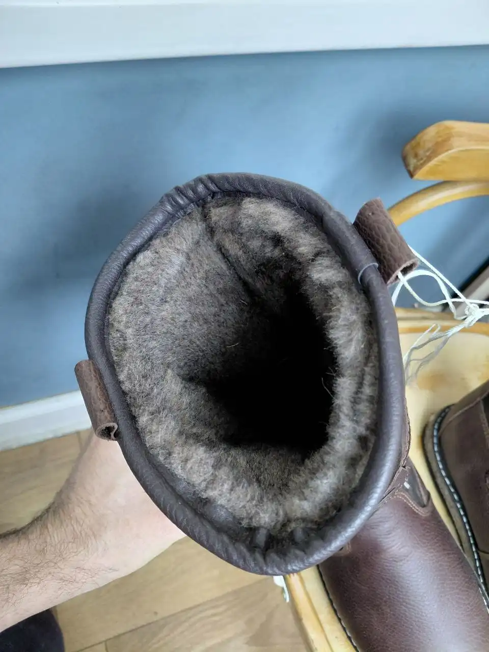 Сапоги натуральные кожа мех замша размер 43