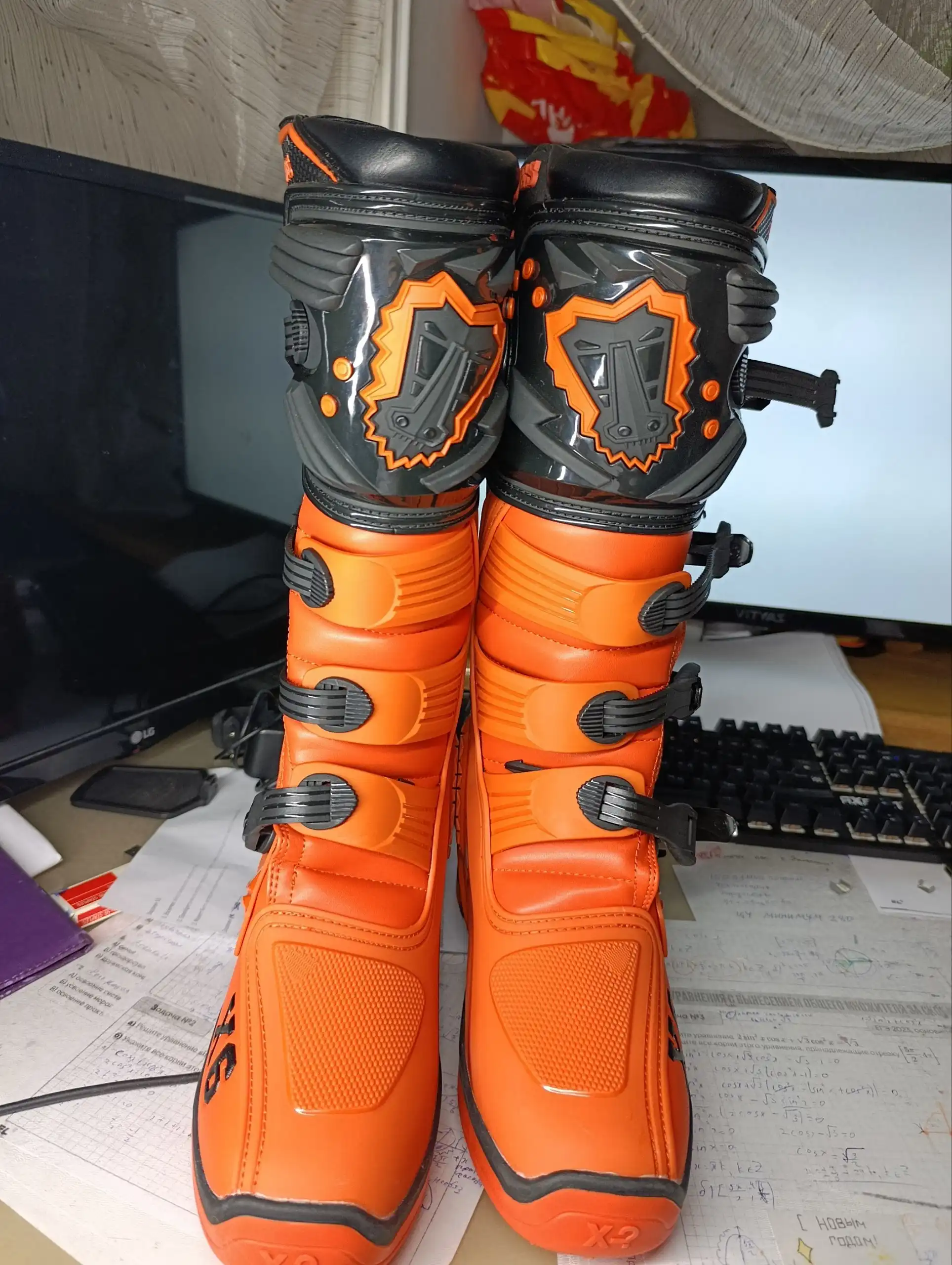 Мотоциклетные ботинки 43 размер - Обувь и аксессуары (Барахолка) в Уфа