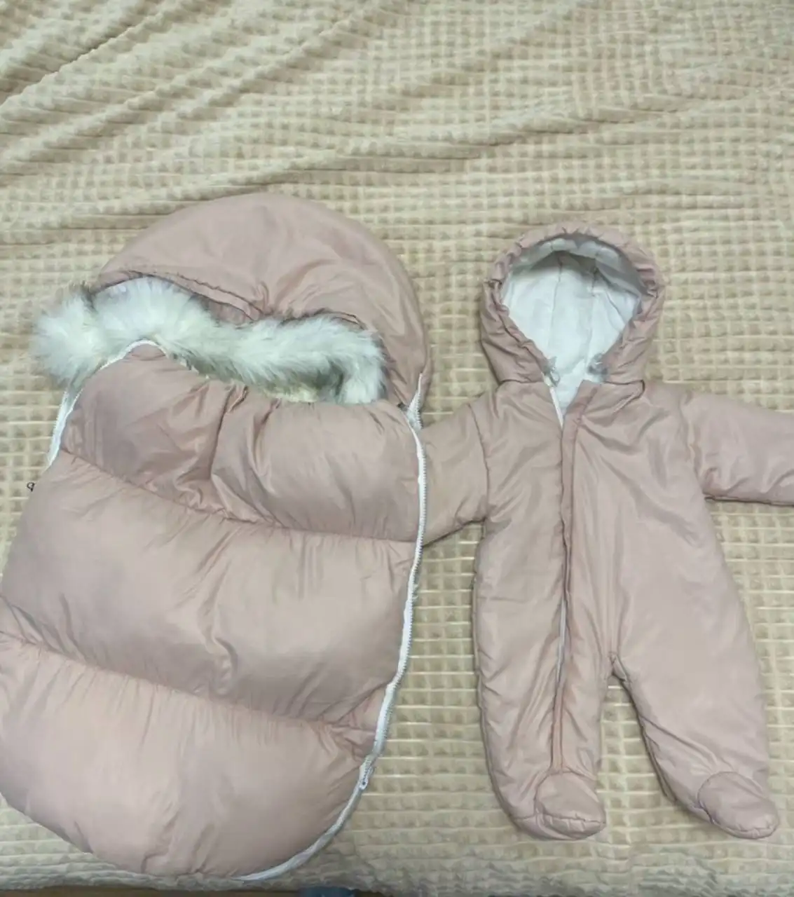 Зимний конверт на выписку с комбинезоном на овчине - Конверты для новорожденных (Товары для детей) в Уфа