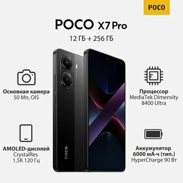 Смартфон в отличном состоянии, черный, 8/256 Гб - Игры в Уфа