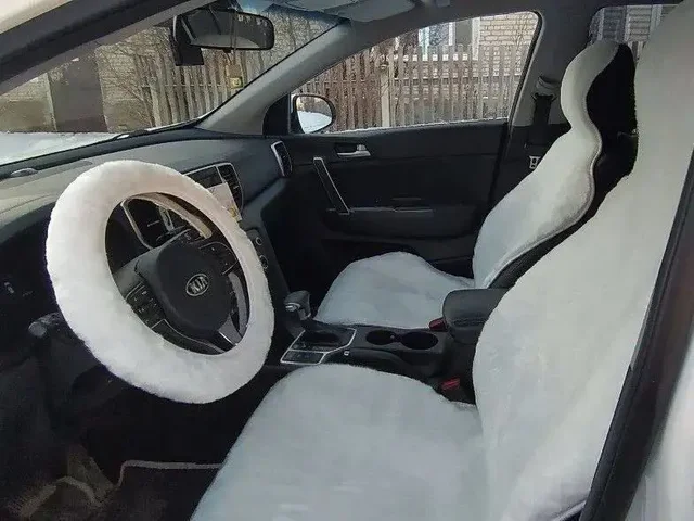 Меховые накидки на автомобильные сидения из натуральной овчины - Электромобили в Тюмень