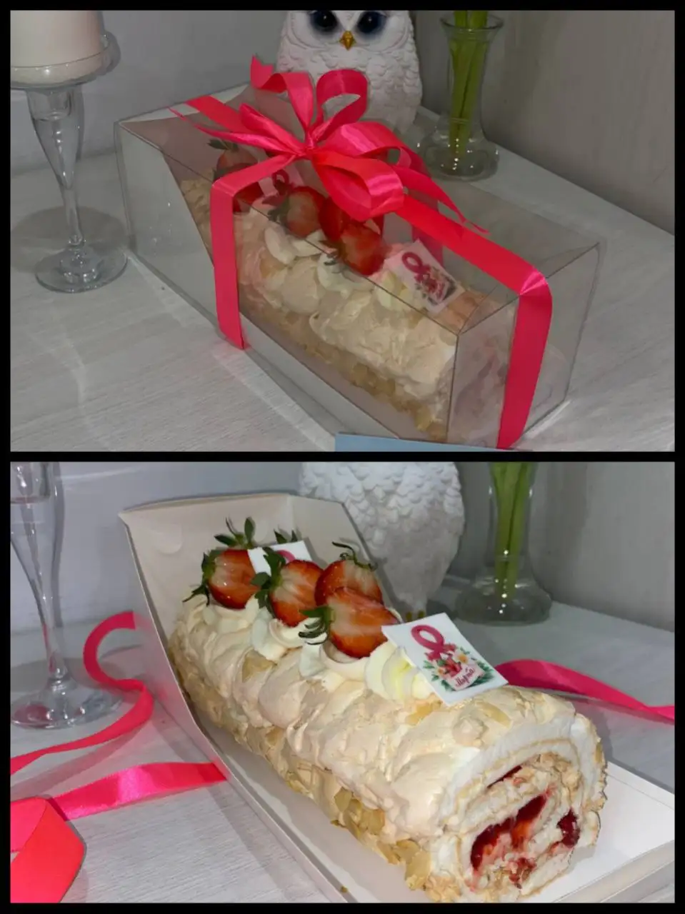 Меренговый рулет с клубникой - Продукты питания (Барахолка) в Тюмень