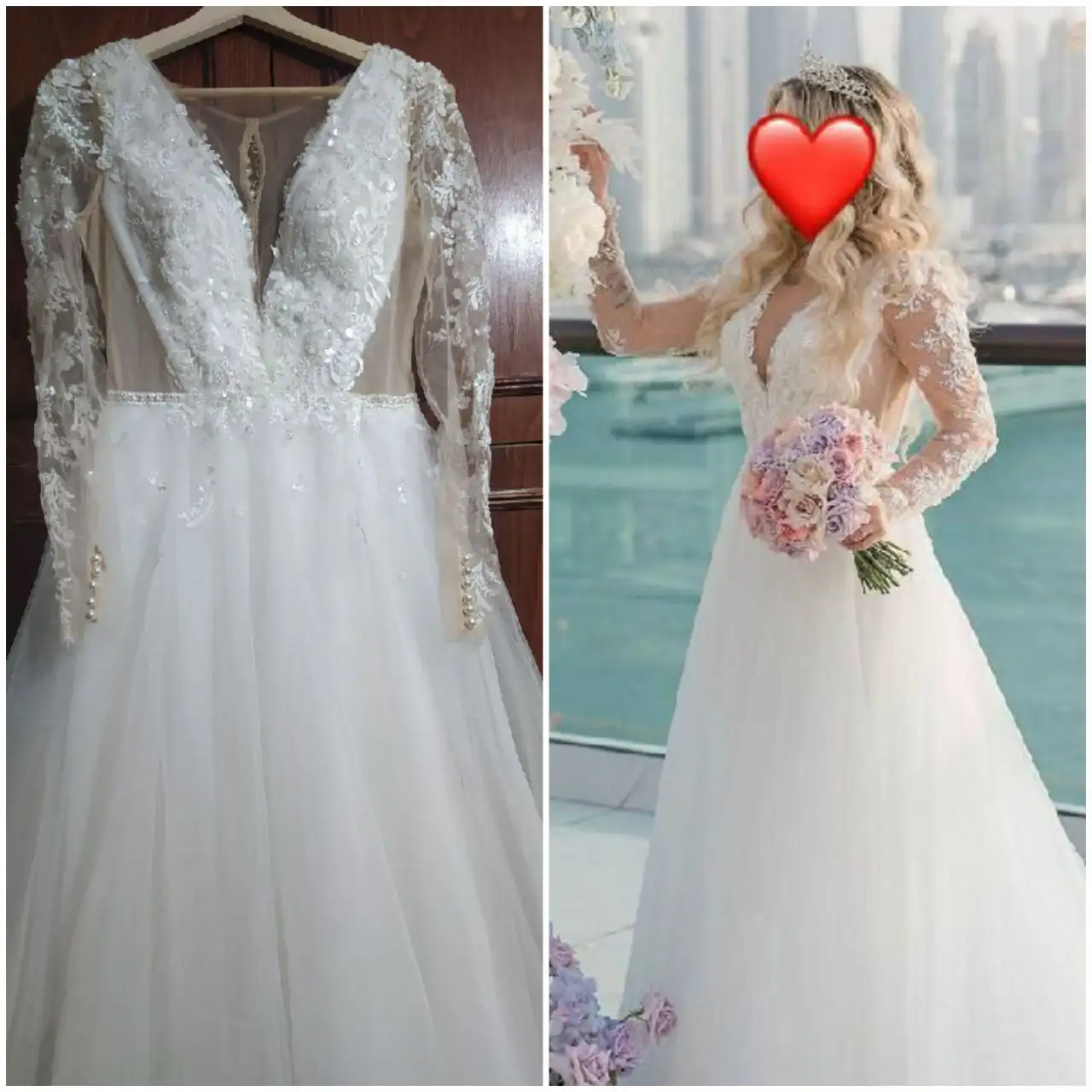 Свадебное платье размер 42-44 - Свадебная одежда (Одежда) в Тюмень