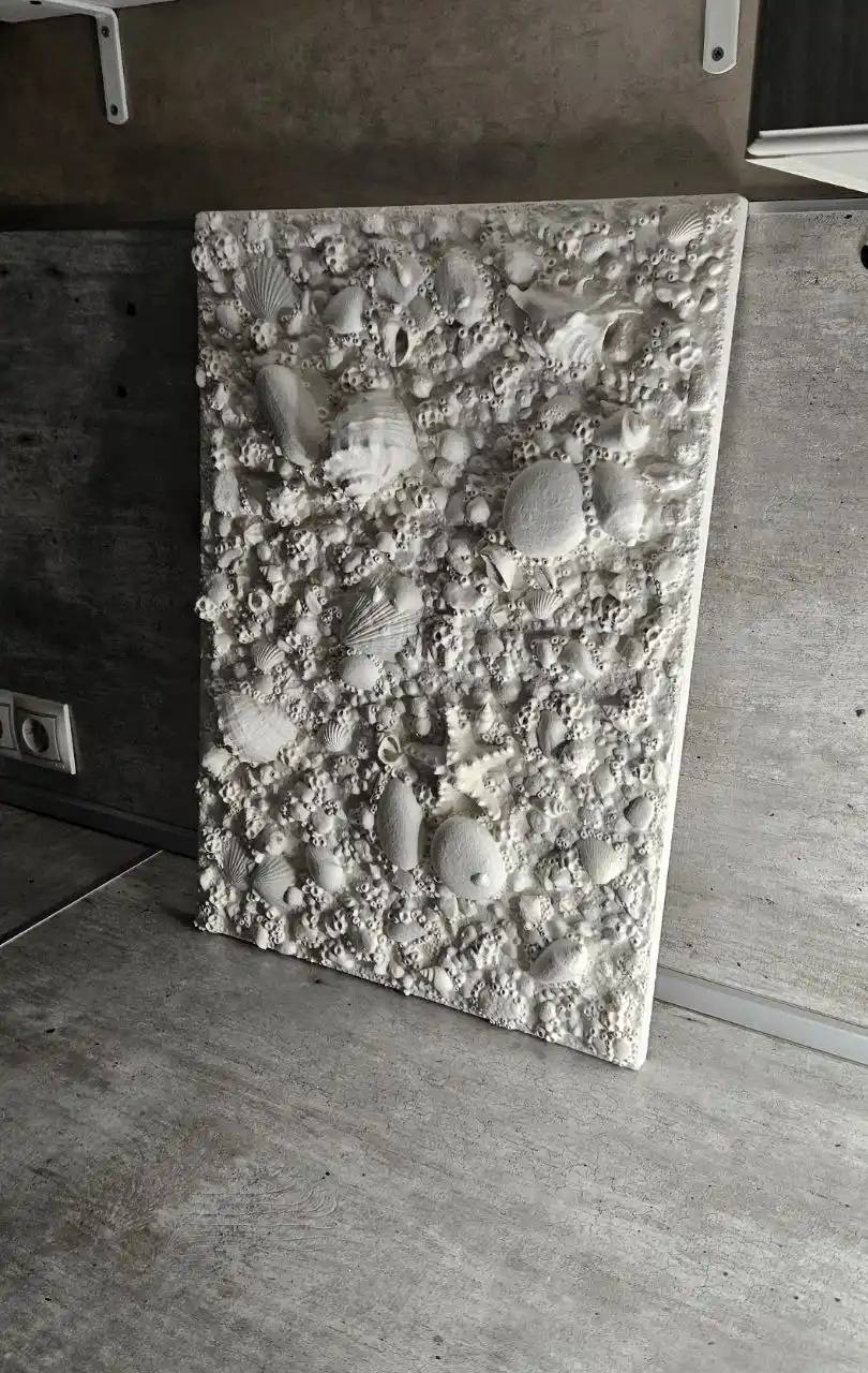 Интерьерная картина из камней, ракушек и самозатвердевающей глины - Хобби и отдых в Тюмень