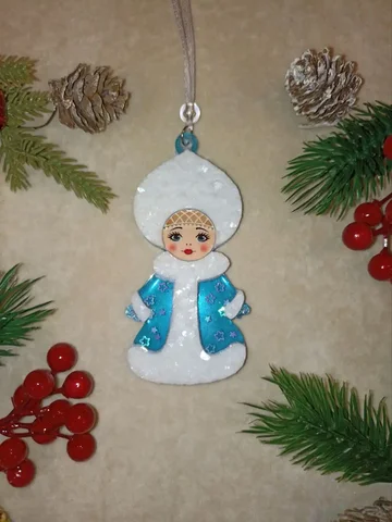 Игрушка Снегурочка из эпоксидной смолы - Хобби и отдых в Тюмень