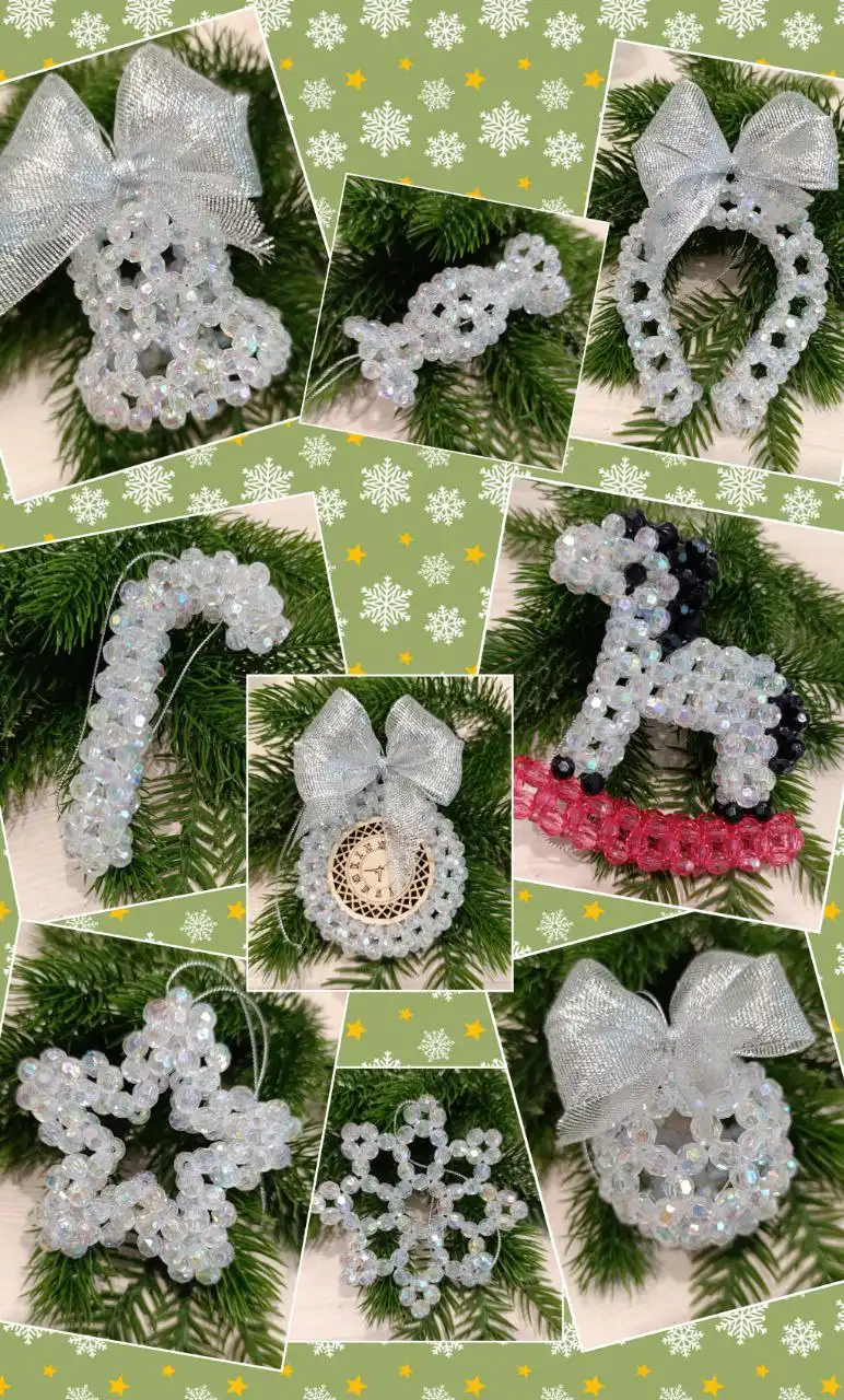 Елочные игрушки ручной работы к Новому году