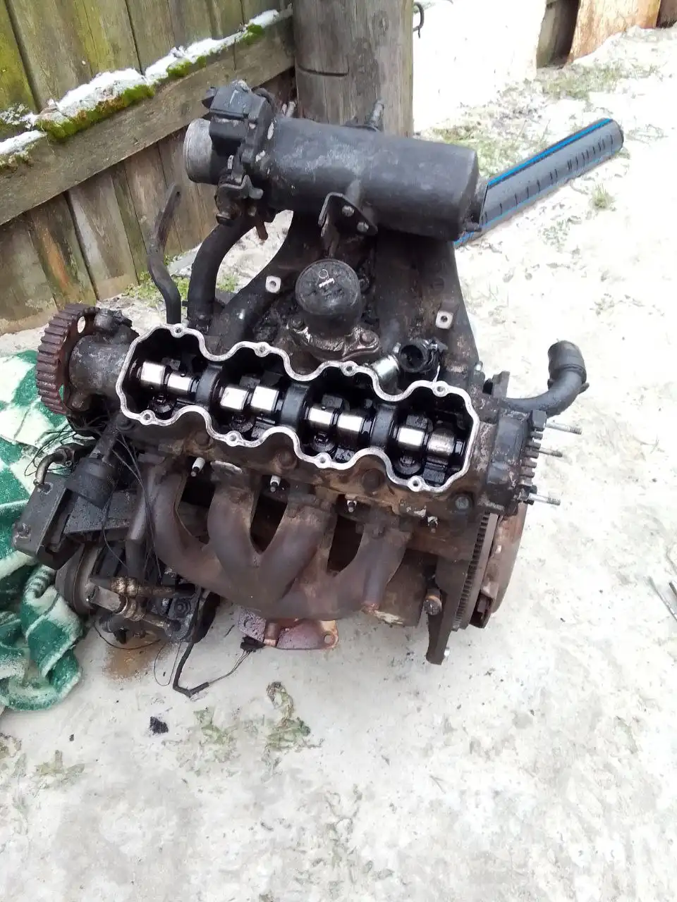 Двигатель Шевроле Ланос без головы