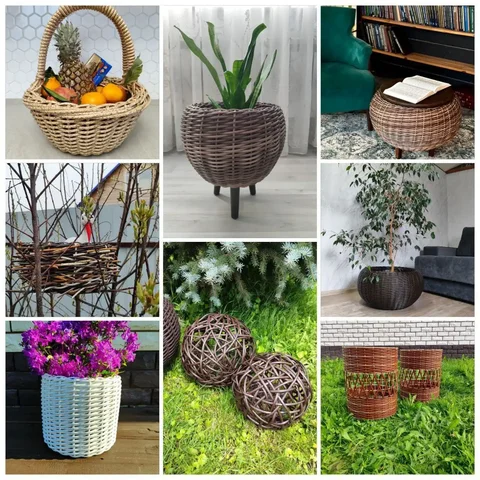 Кашпо 12 л из искусственного ротанга - частное объявление в Тюмень