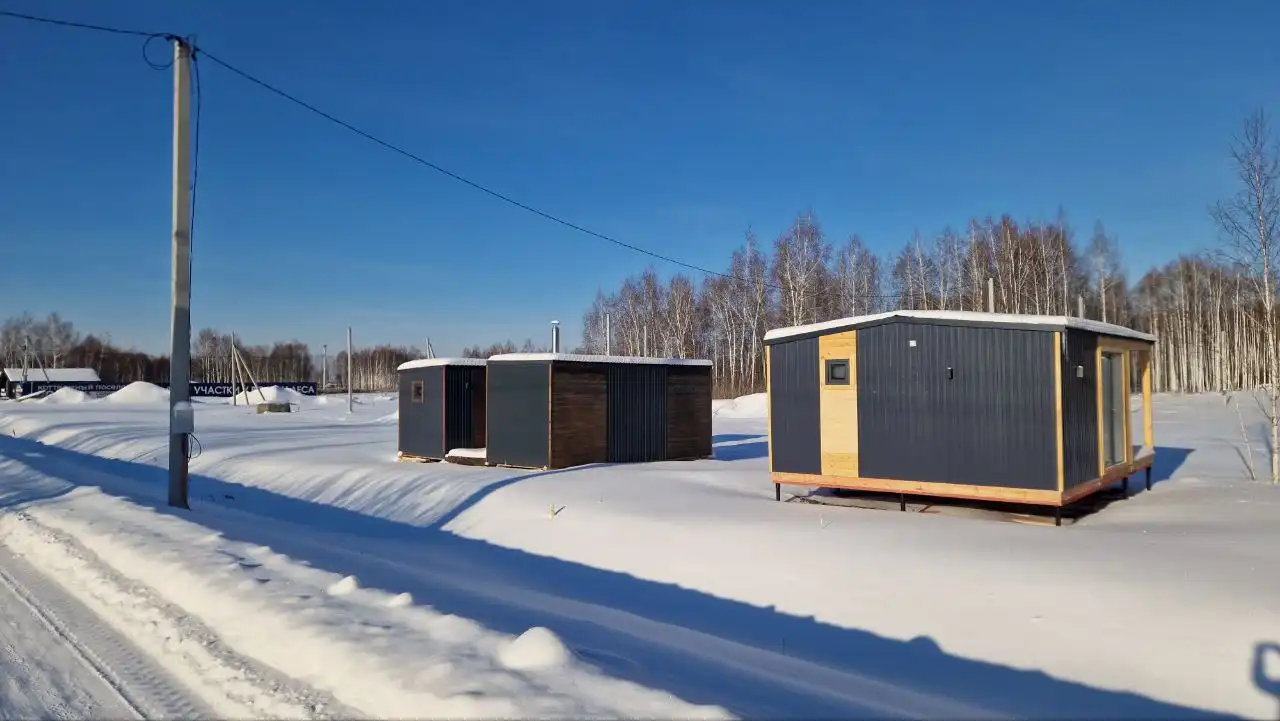 Готовый модульный дом с баней на участке 6.2 сот - Дома, дачи, коттеджи (Недвижимость) в Тюмень