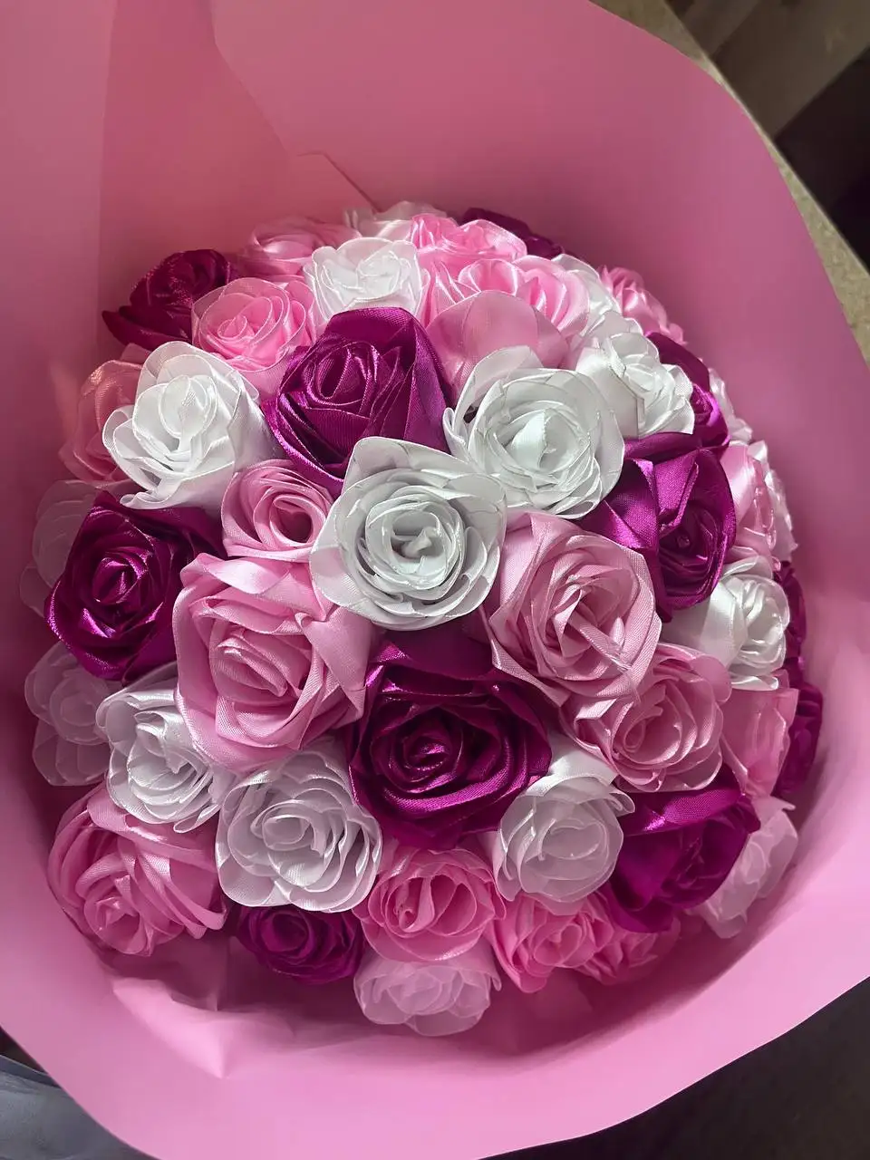 Букет из атласных лент 45 роз - Подарки (Барахолка) в Ульяновск
