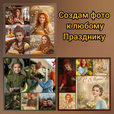 Создание фотографий для праздников с помощью нейросети - Няня в Ульяновск