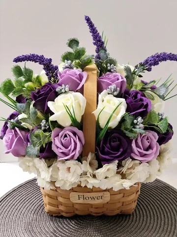 Букет из мыльных цветов в плетёной корзине - Хобби и отдых в Ульяновск