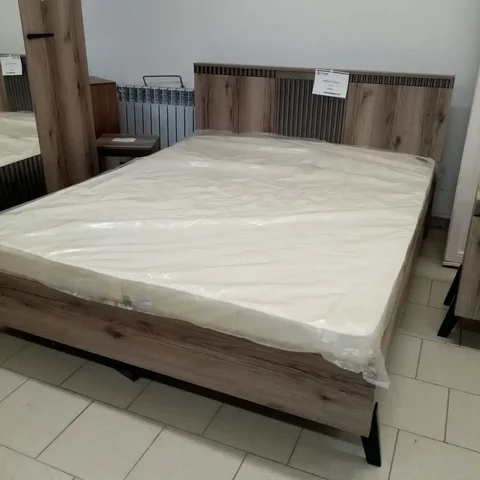 Кровать МК 1.40м Дуб делано/Сильвер Пэлас с матрасом - частное объявление в Ульяновск
