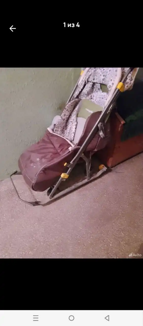 Продам санки-коляску с функцией переключения на колеса
