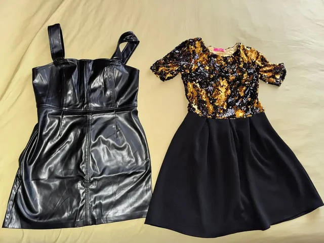 Продам кожаный сарафан и платье с пайетками размер М - Домашняя одежда в Екатеринбург