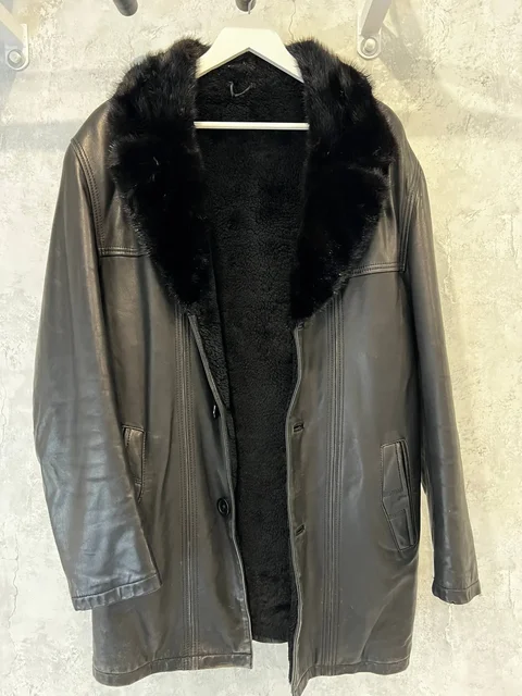 Мужская дубленка с норкой - Верхняя одежда и джинсы в Екатеринбург