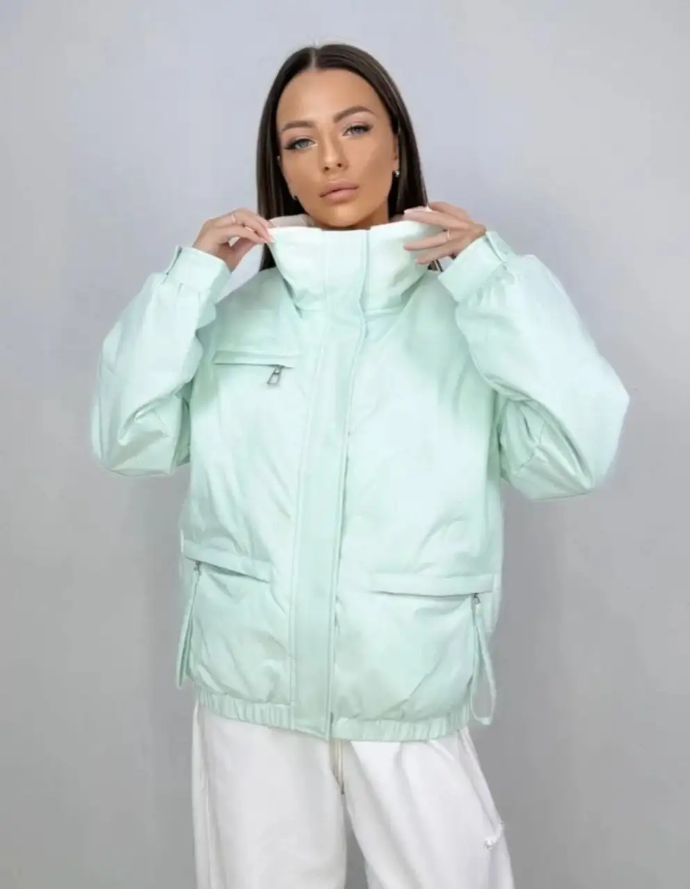 Куртка женская бомбер с биопухом - Верхняя одежда (Одежда) в Екатеринбург