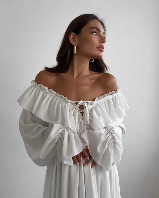 Платье Posh Image Olivia Mini молочного цвета - Обертывания в Екатеринбург