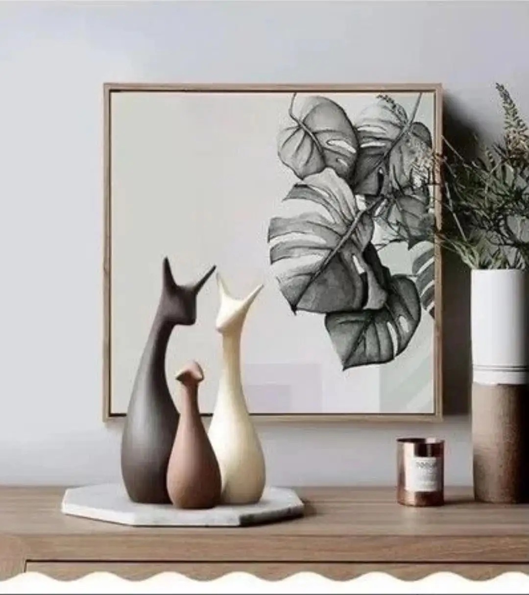 Продажа керамических статуэток котиков в скандинавском стиле - Статуэтки (Барахолка) в Екатеринбург