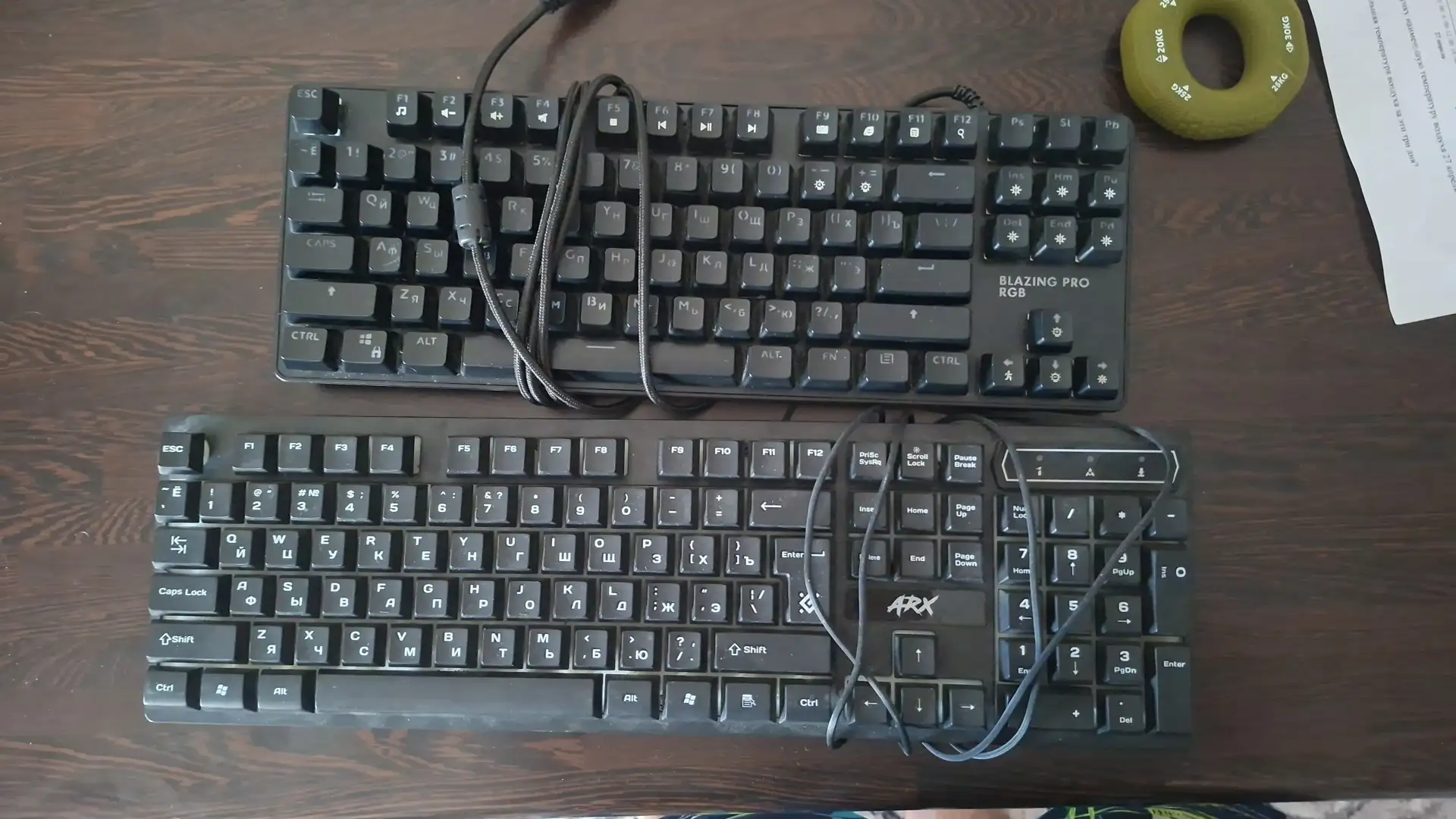 Продажа 2 клавиатур: механическая Blazing pro RGB и мембранная ARX - Компьютерная периферия (Электроника) в Екатеринбург