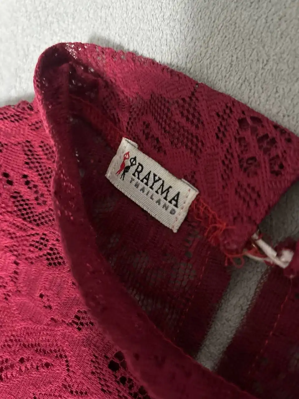 Кружевное бордовое платье Rayma с рукавами-клеш - Платья (Одежда) в Екатеринбург