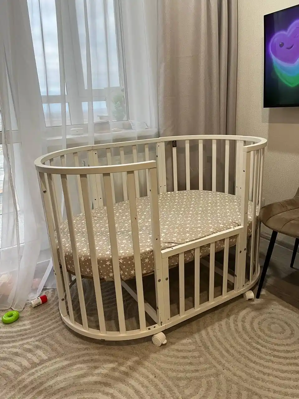 Кроватка трансформер с матрасом и аксессуарами - Товары для детей в Неизвестно