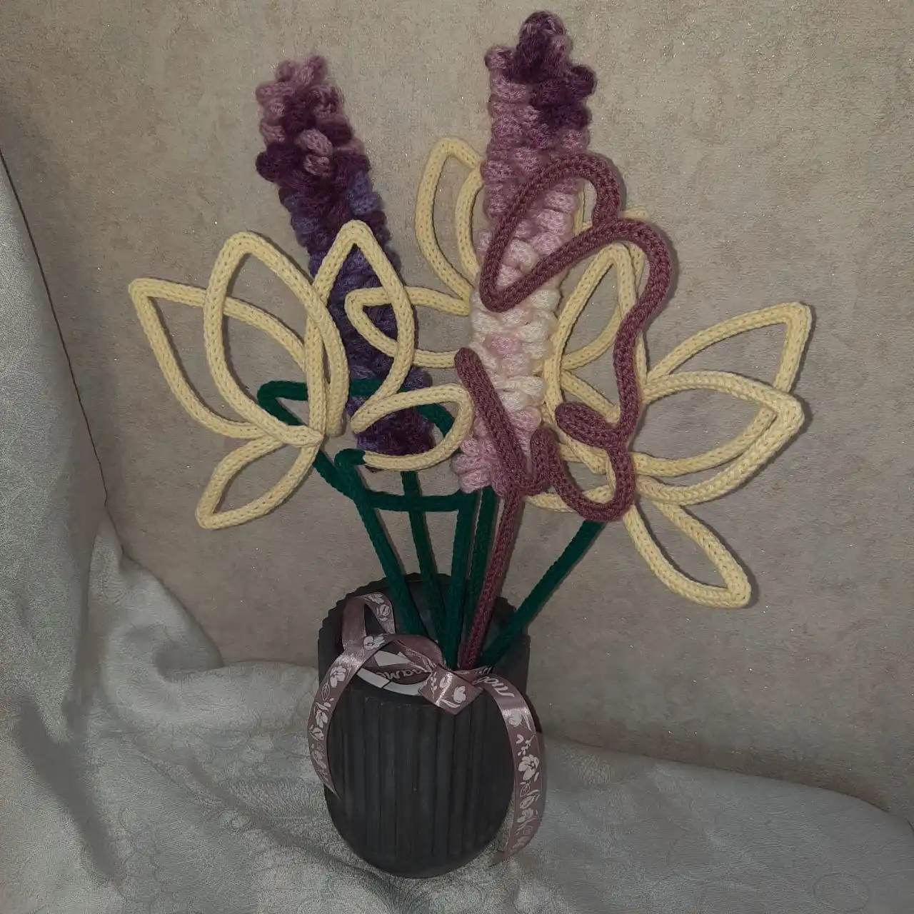 Вязаные подарки по технике трикотин