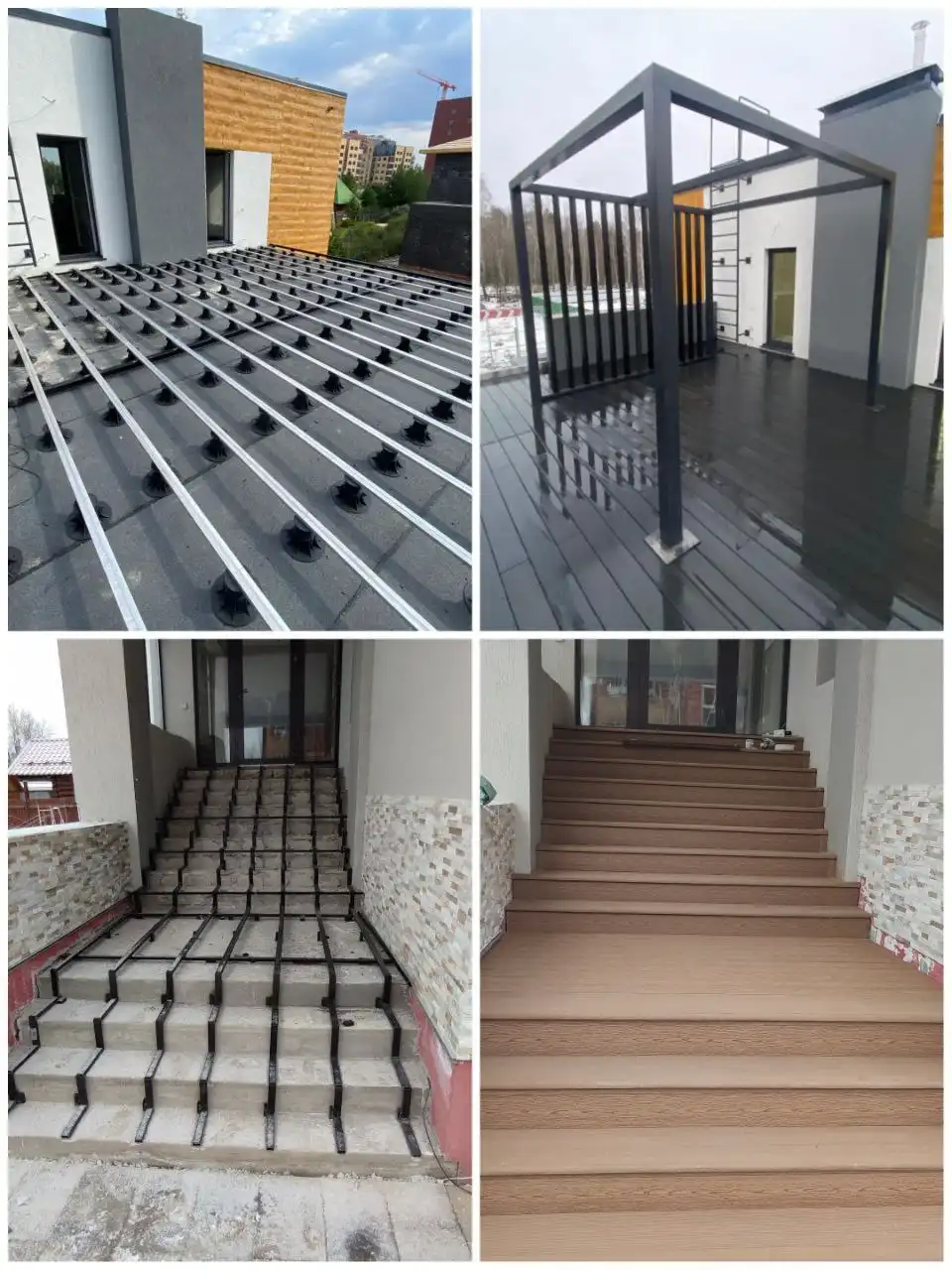 Продажа и установка террас, входных групп, ограждений, балконов из ДПК в Тюмени