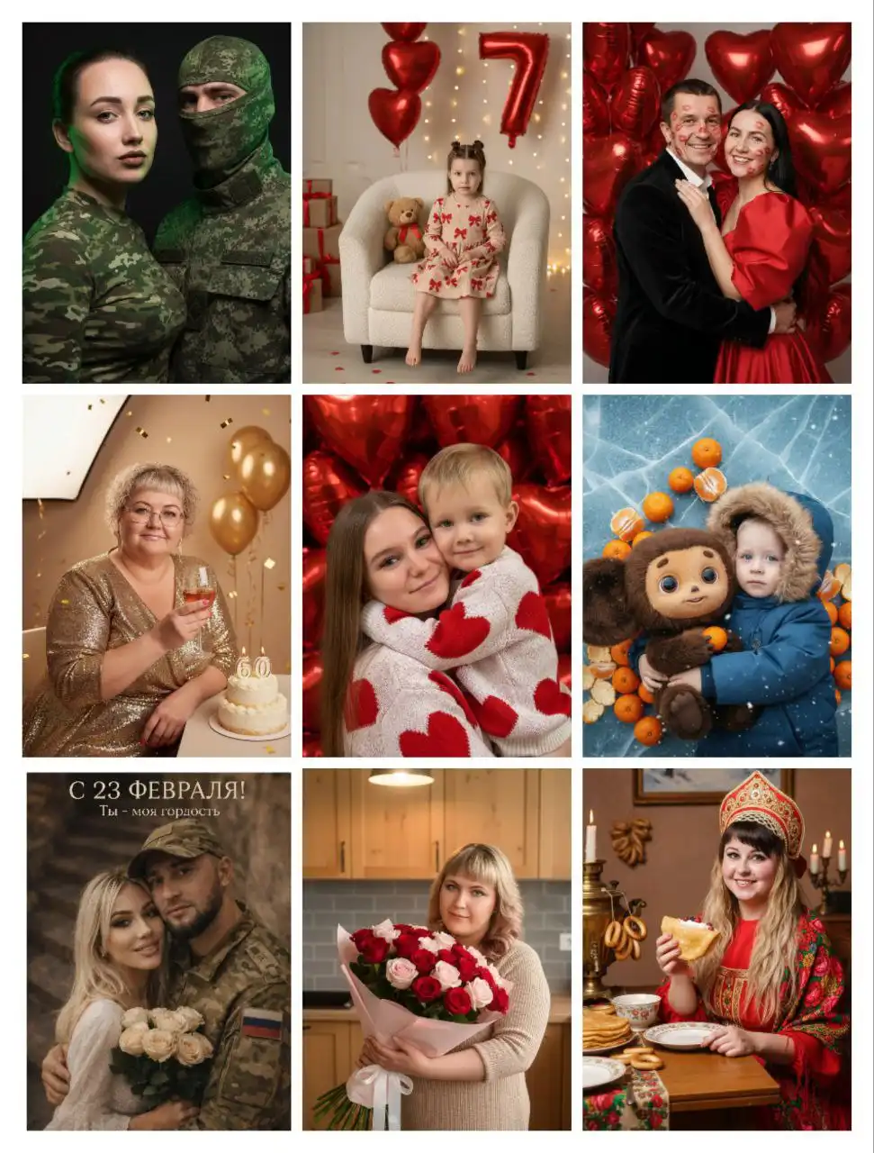 Онлайн фотоуслуги к праздникам - Фотоуслуги (Услуги) в Тюмень