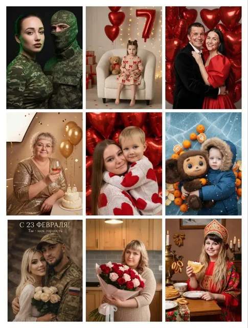 Шарж по фото — универсальный подарок на 14 и 23 февраля - Доставка в Тюмень