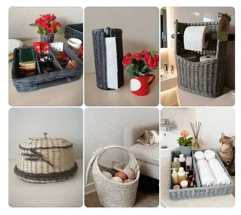 Органайзеры, корзины, хлебницы ручной работы из бумажной лозы - Спорт в Тюмень