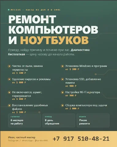 Компьютерная помощь на дому - Курьер в Люберцы