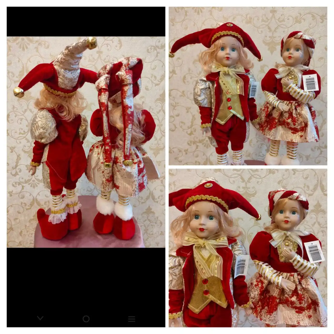 Продается Новогодняя пара кукол