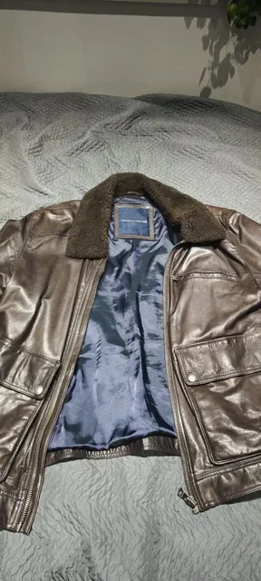 Кожаная куртка пилот Tommy Hilfiger размер XL б/у - Одежда в Люберцы
