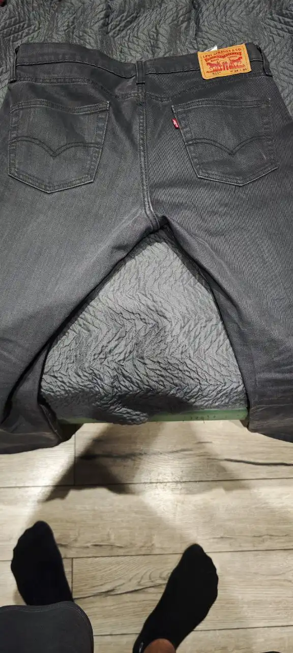 Джинсы Levi's 511 W34 L32 серые новые