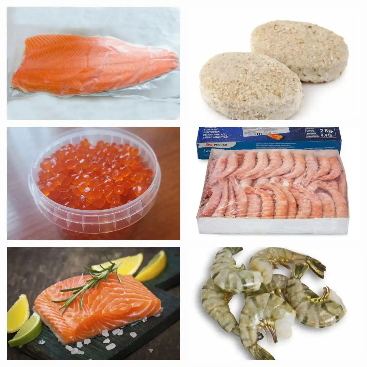 Продажа замороженной рыбы, морепродуктов и икры