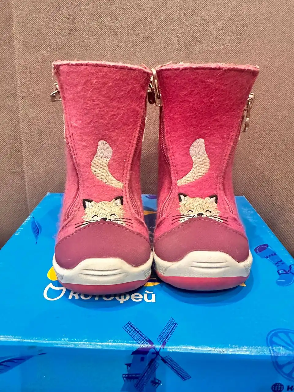 Теплые валенки Котофей 19 размер