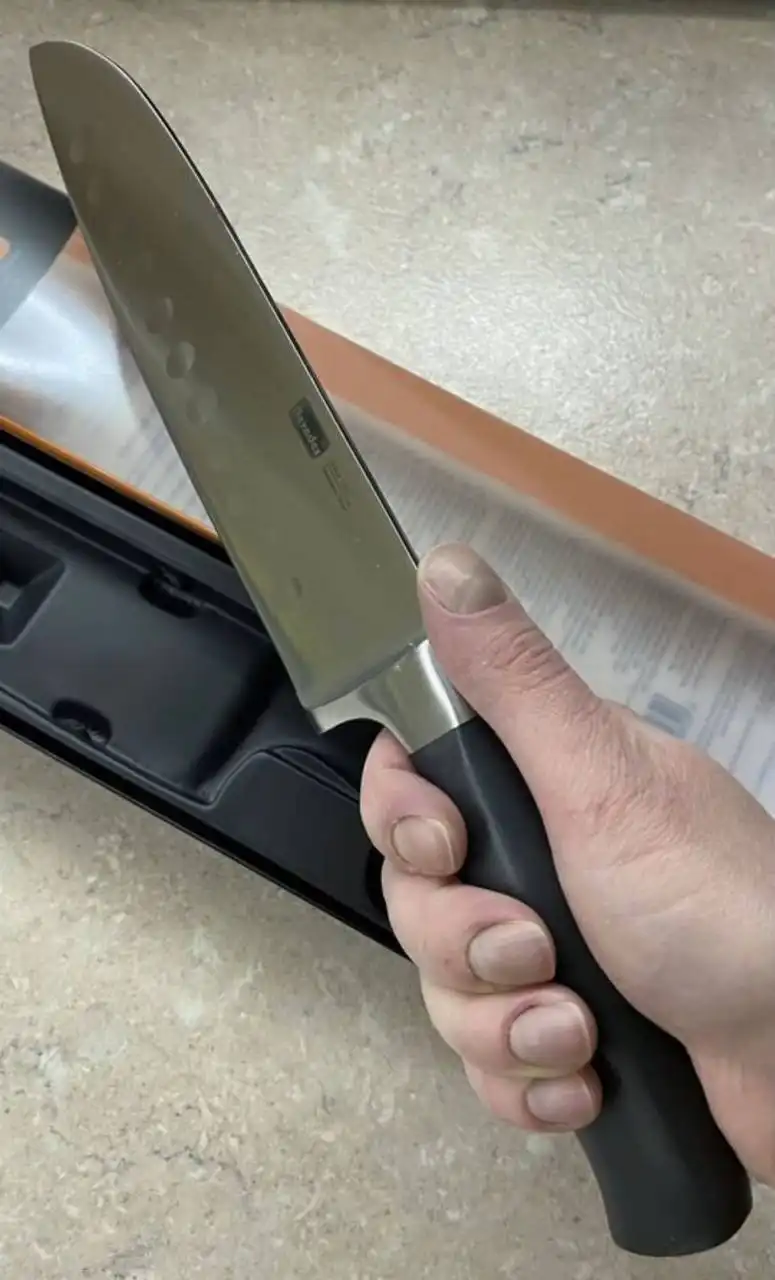 Новый нож сантоку 17 см