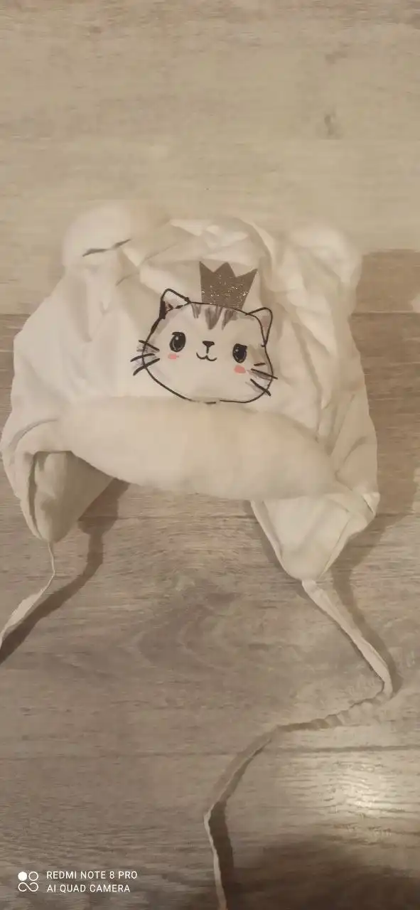 Комплект шапка, комбинезон, варежки детские