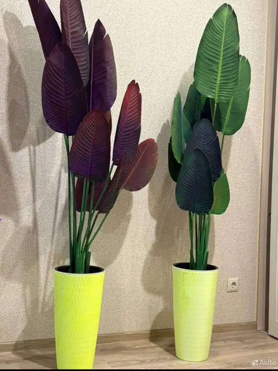 Корзина из лозы и искусственные пальмы - Барахолка в Люберцы