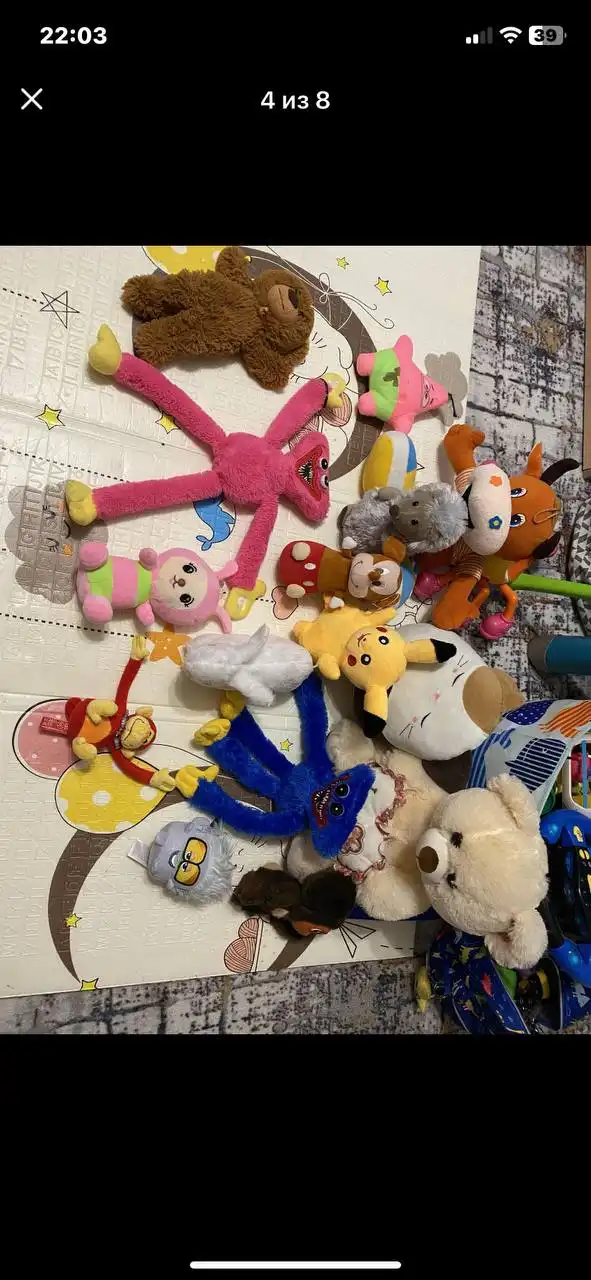 2 пакета мягких игрушек - Барахолка в Люберцы