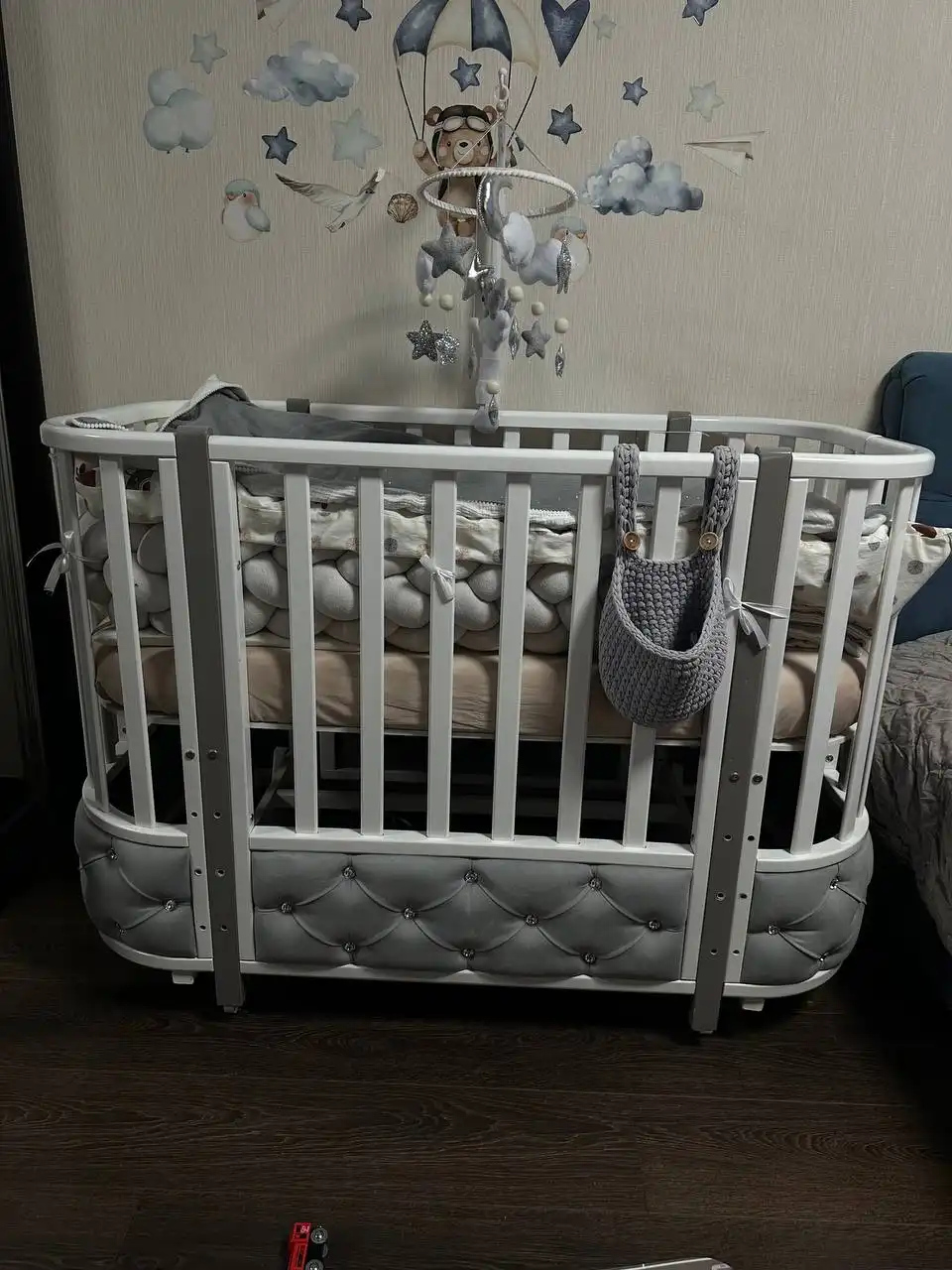 Продам детскую кроватку трансформер с матрасом - Кроватки (Товары для детей) в Люберцы