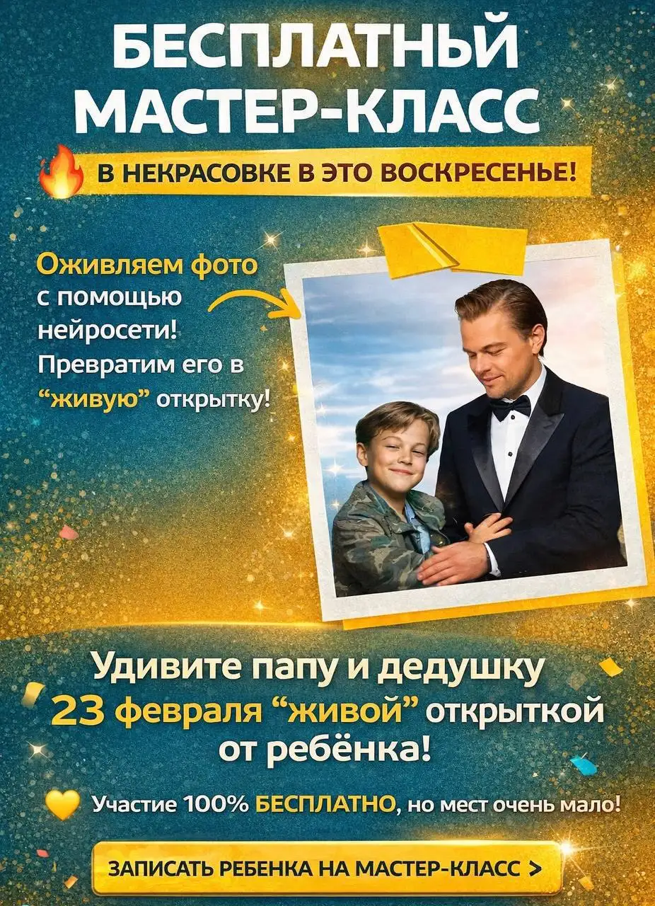 Бесплатный мастер-класс по созданию цифровой открытки с нейросетями для детей - Образовательные услуги (Услуги) в Некрасовка