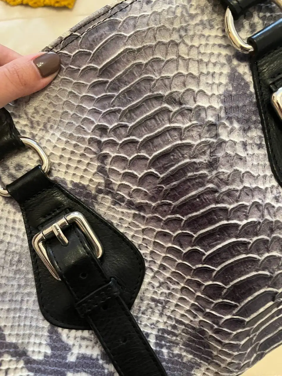 Сумка из натуральной кожи под питона - Сумки (Одежда) в Люберцы
