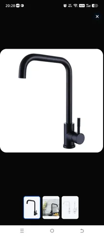 Смеситель для кухни Olive's Balear, черный, нержавеющая сталь - Смесители в Люберцы