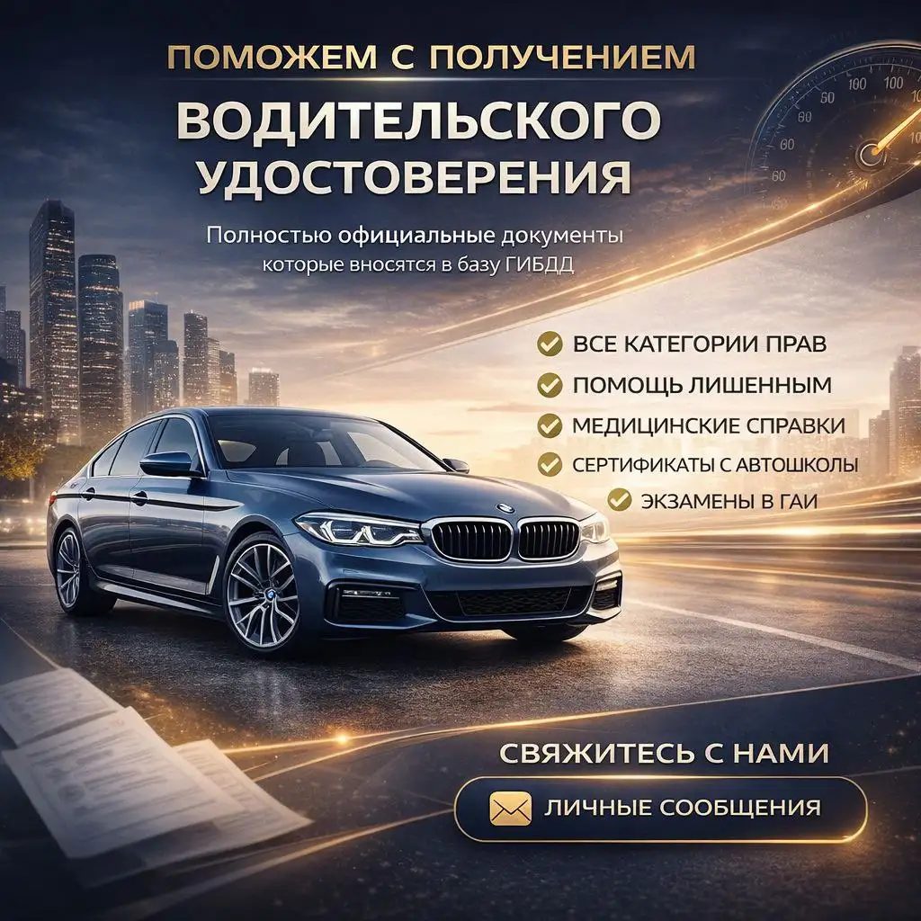 Помощь в получении водительских удостоверений в РФ - Юридические услуги (Услуги) в Люберцы