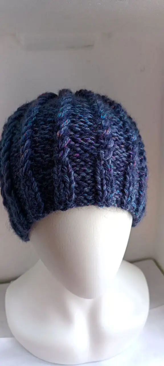 Шапочка ручной работы из шерсти с мохером - Головные уборы (Одежда) в Люберцы